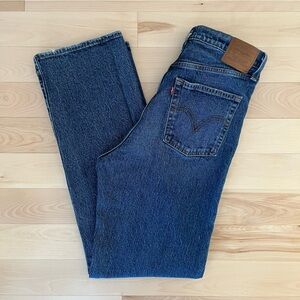 Levi's Ribcage Full Length Jeans 30W x 32L Dark Wash